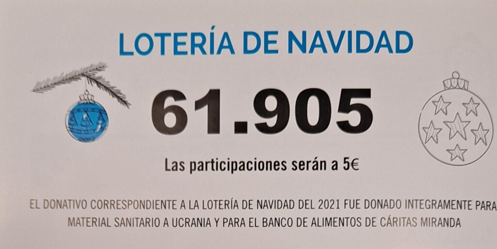 LOTERÍA DE NAVIDAD YA A LA VENTA – Asociación Amas De Casa